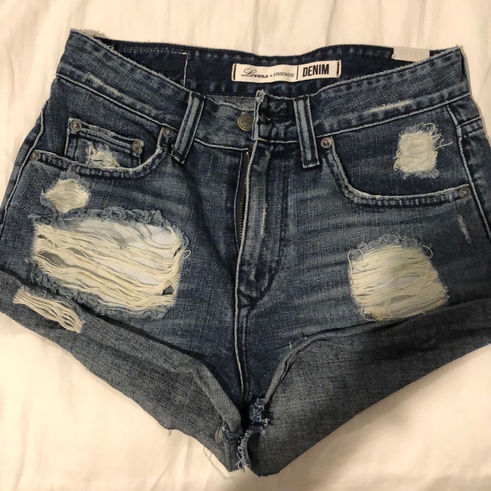 Lovers + Friends Denim Jack Shorts